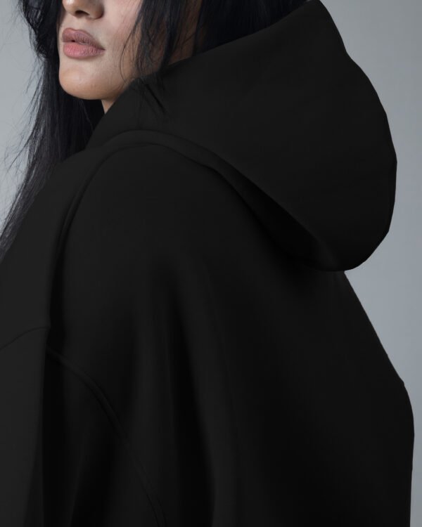 Black OVER-SIZED HOODIE - Image 4