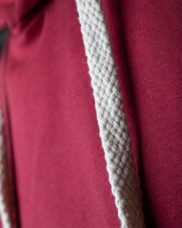 Burgandy OVER-SIZED HOODIE - Image 5