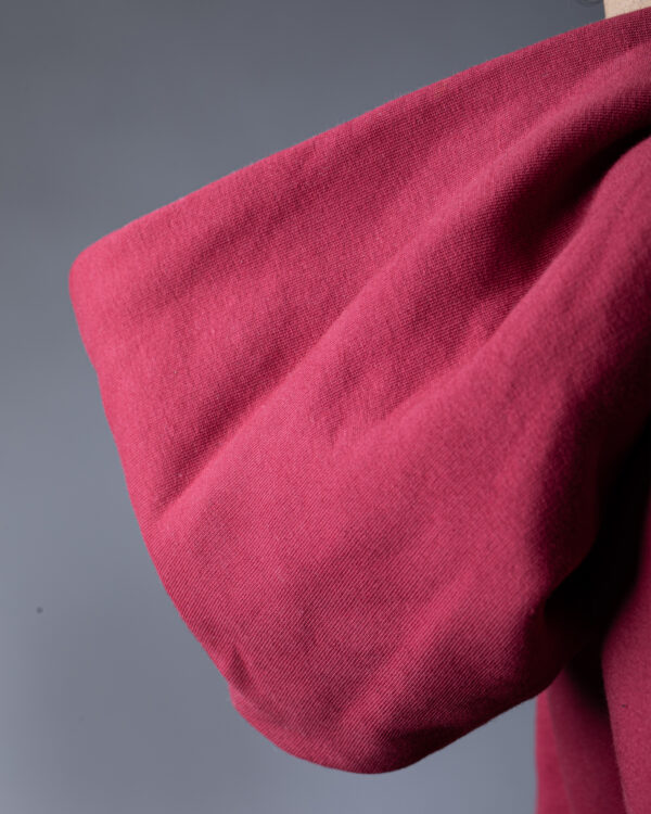 Burgandy OVER-SIZED HOODIE - Image 6