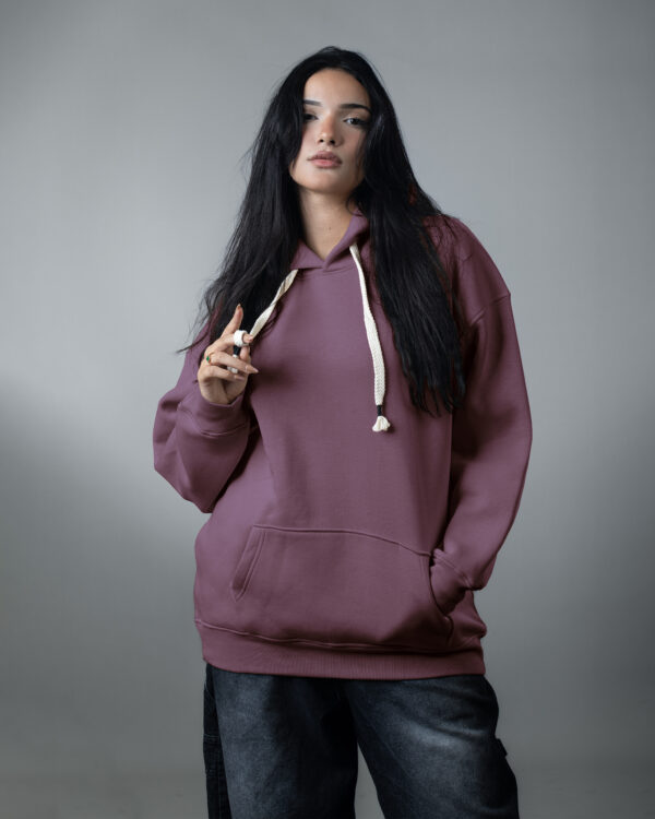 Mauve OVER-SIZED HOODIE