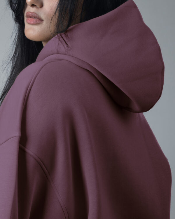 Mauve OVER-SIZED HOODIE - Image 3