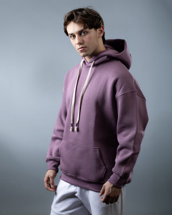 Mauve OVER-SIZED HOODIE - Image 2