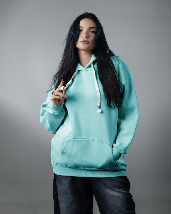 Turquoise OVER-SIZED HOODIE